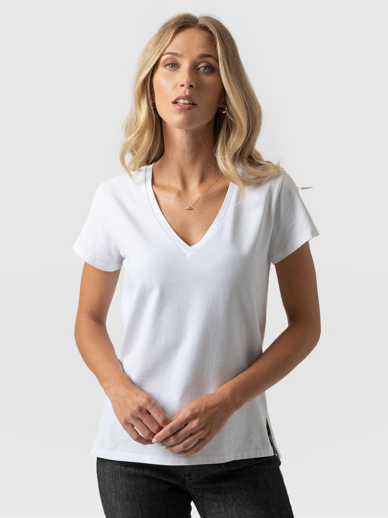 Apartment Tee White - Women's T-Shirts | Saint + Sofia® USA