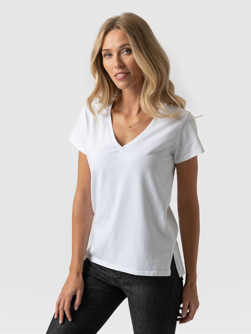 Apartment Tee White - Women's T-Shirts | Saint + Sofia® USA