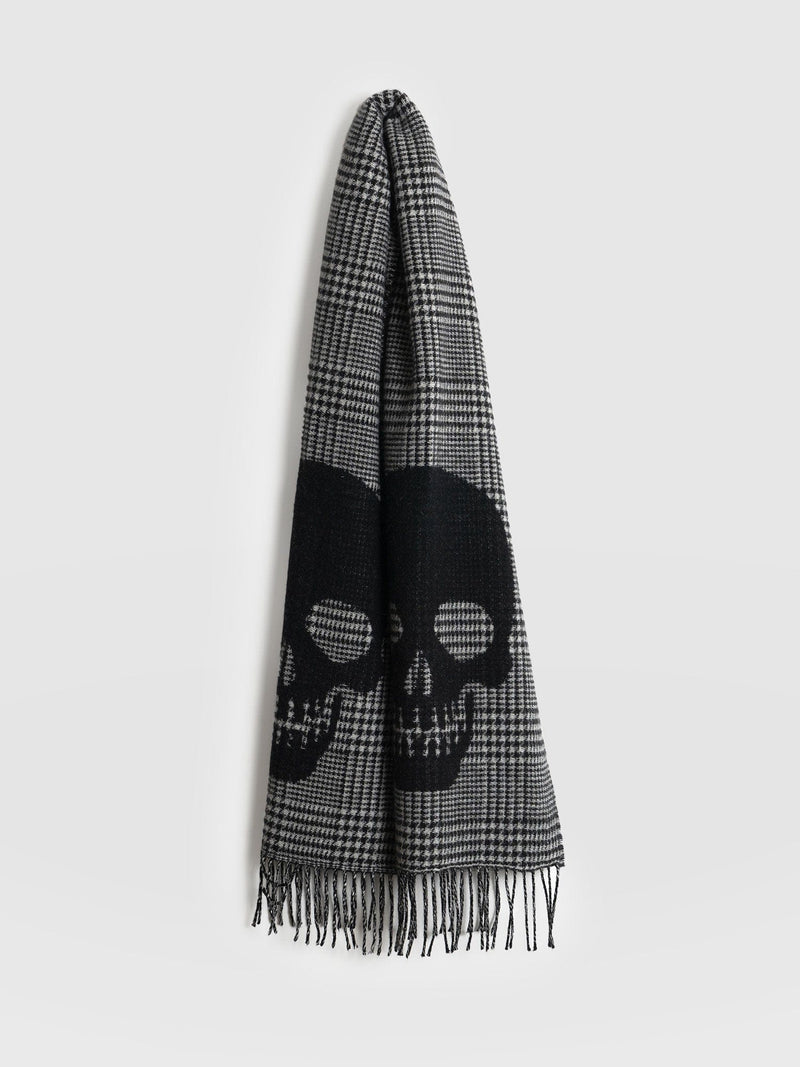 Blake Skull Scarf Black - Women's Scarves | Saint + Sofia® USA
