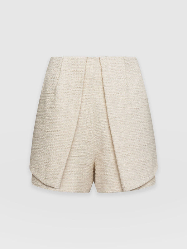 Cambridge Short Cream Bouclé - Women's Shorts | Saint + Sofia® USA