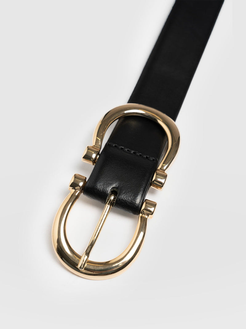 Chelsea Belt Black - Leather Belts | Saint + Sofia® USA