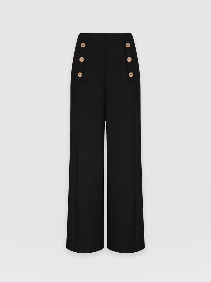 Chelsea Pant Black Jersey - Women's Pants | Saint + Sofia® USA