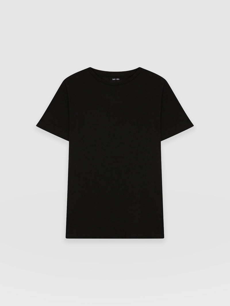 Easy Tee Black - Women's T-Shirts | Saint + Sofia® USA