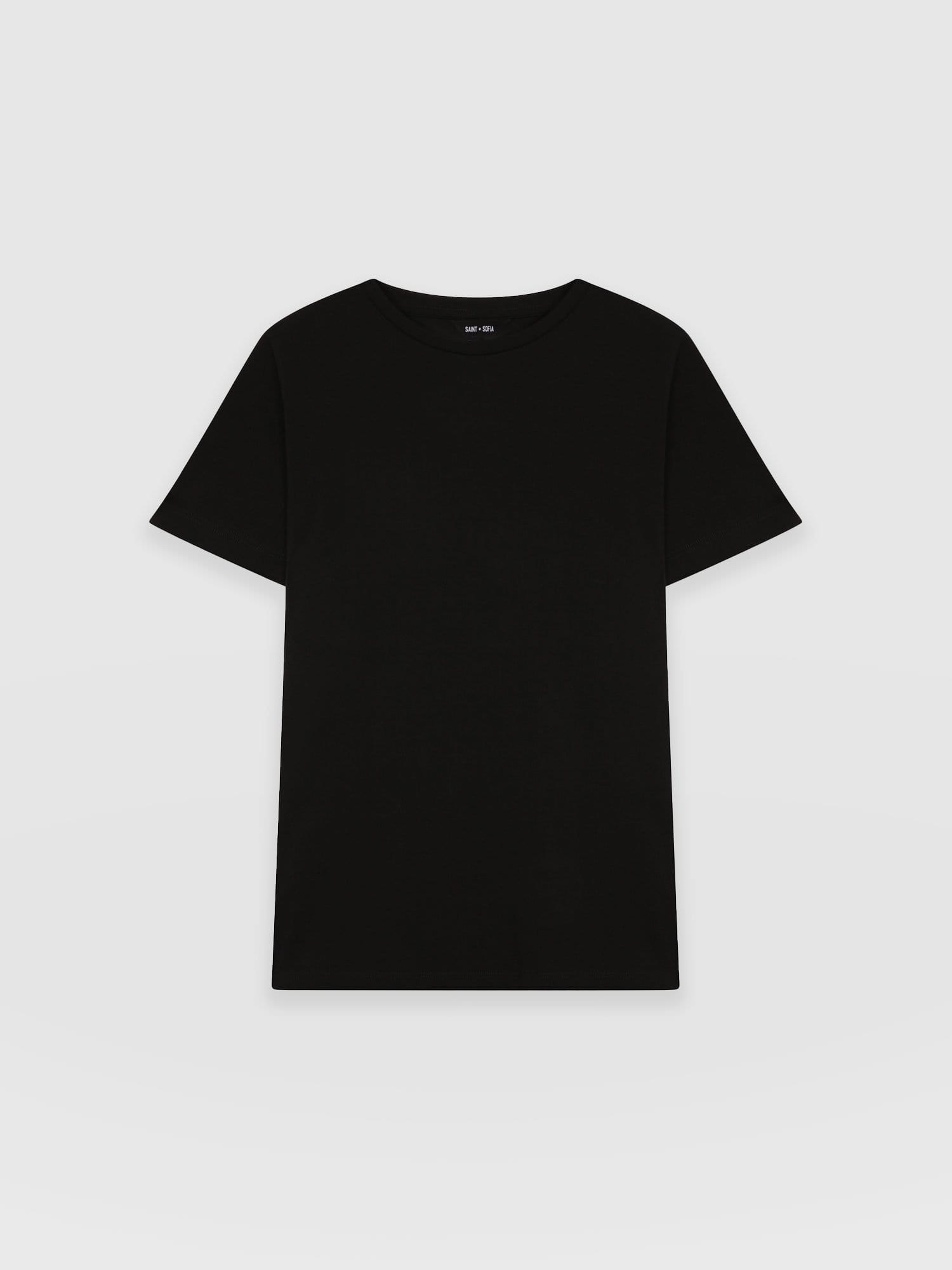 Easy Tee Black - Women's T-Shirts | Saint + Sofia® USA