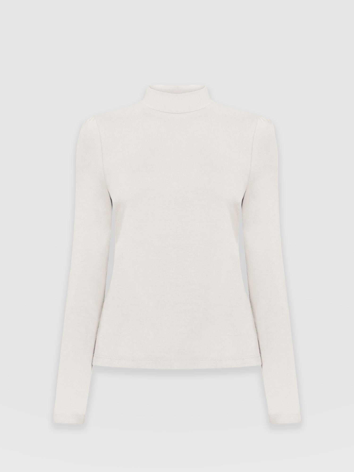 Pretty Mock Neck Cream - Women's Tops | Saint + Sofia® USA