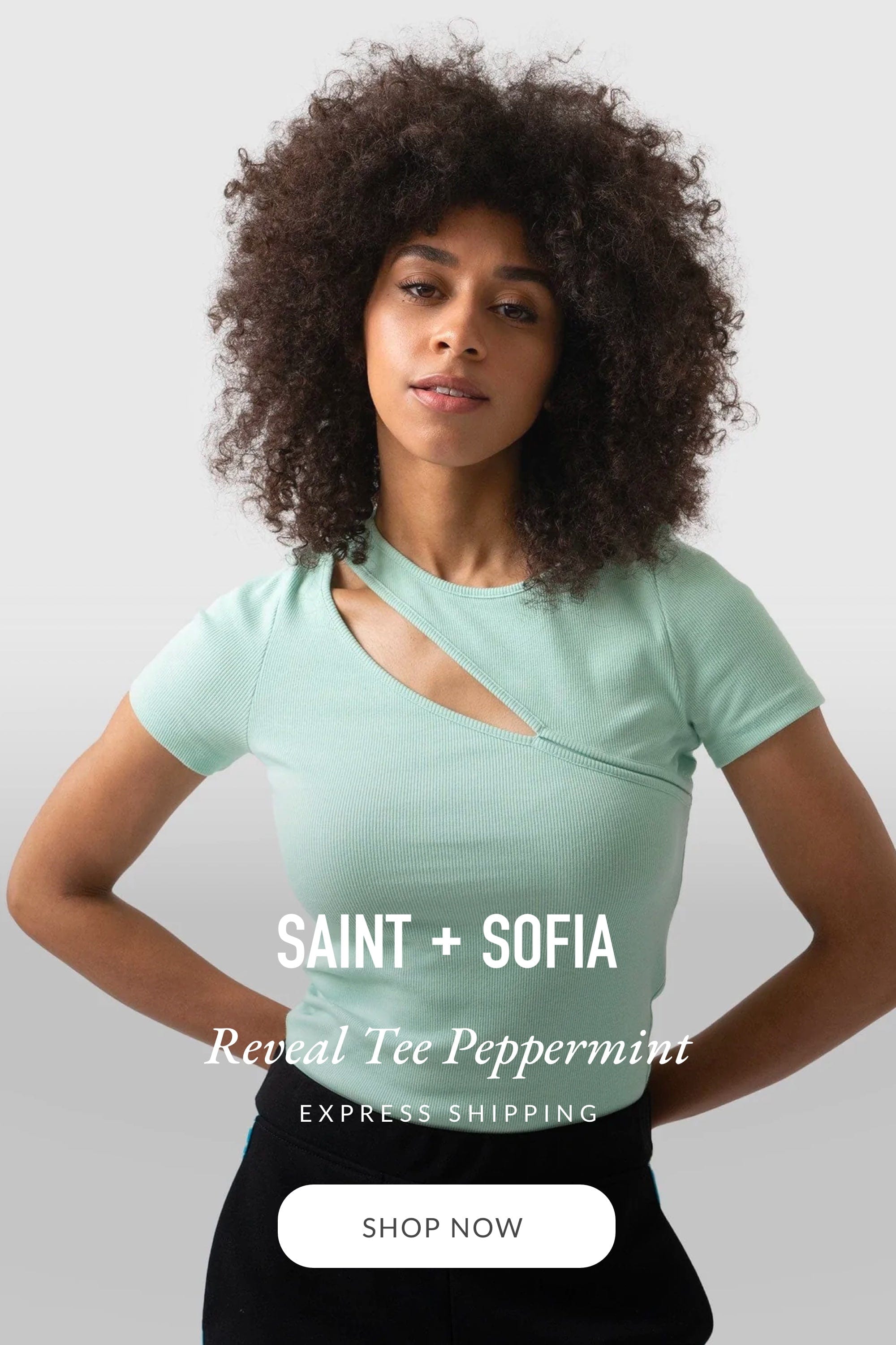 Reveal Tee Peppermint - Women's T-shirts | Saint + Sofia® UK