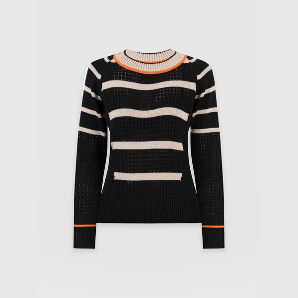 Billie Aran Knit Sweater Teal - Women's Sweaters