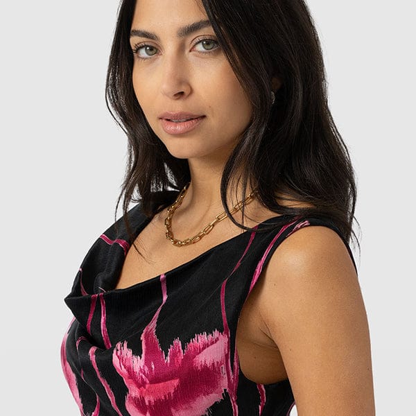 Twisted Cowl Neckline