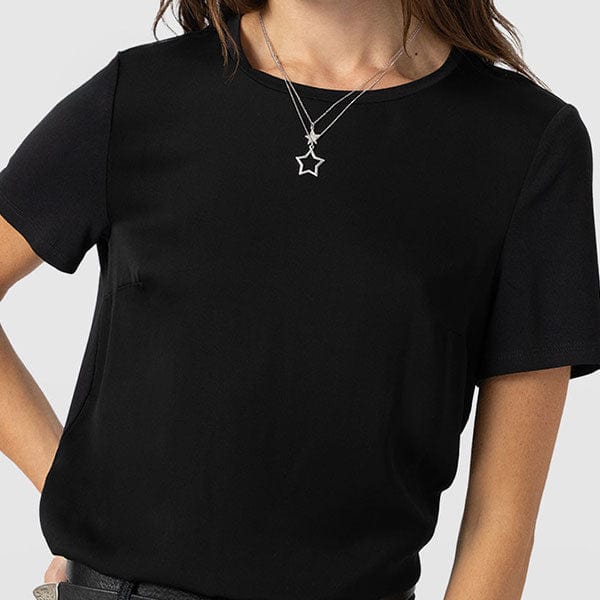 Satin Contrast Panel