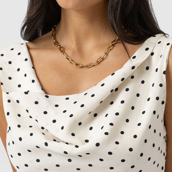 Twisted Cowl Neckline