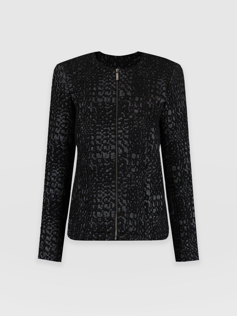 Rayner Jacket Black Bouclé - Women's Jackets