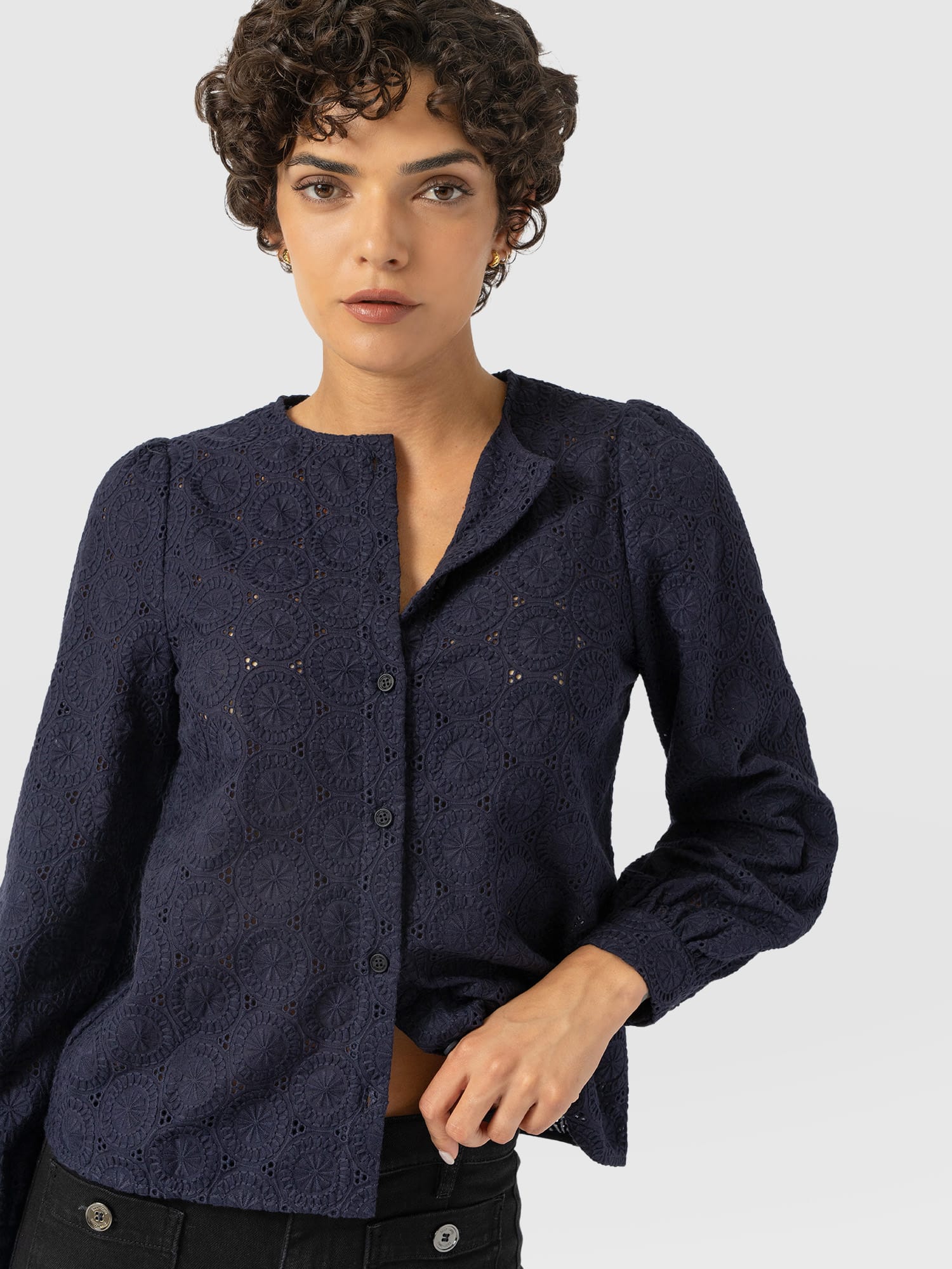 Tabitha Blouse - Navy