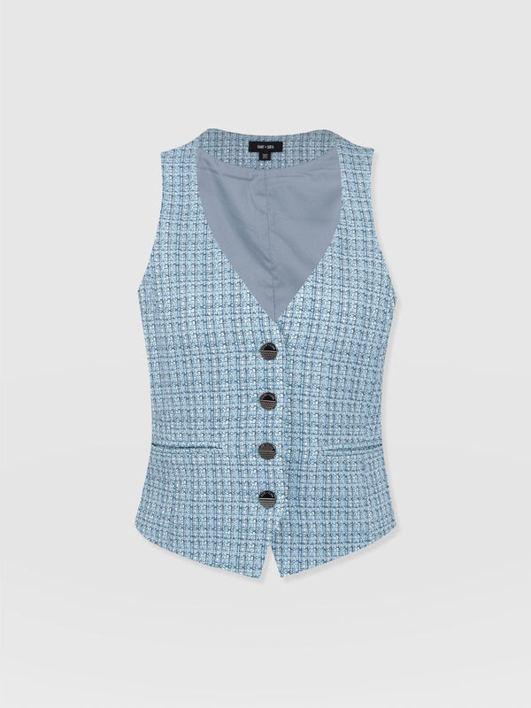 Astrid Waistcoat - Pale Blue