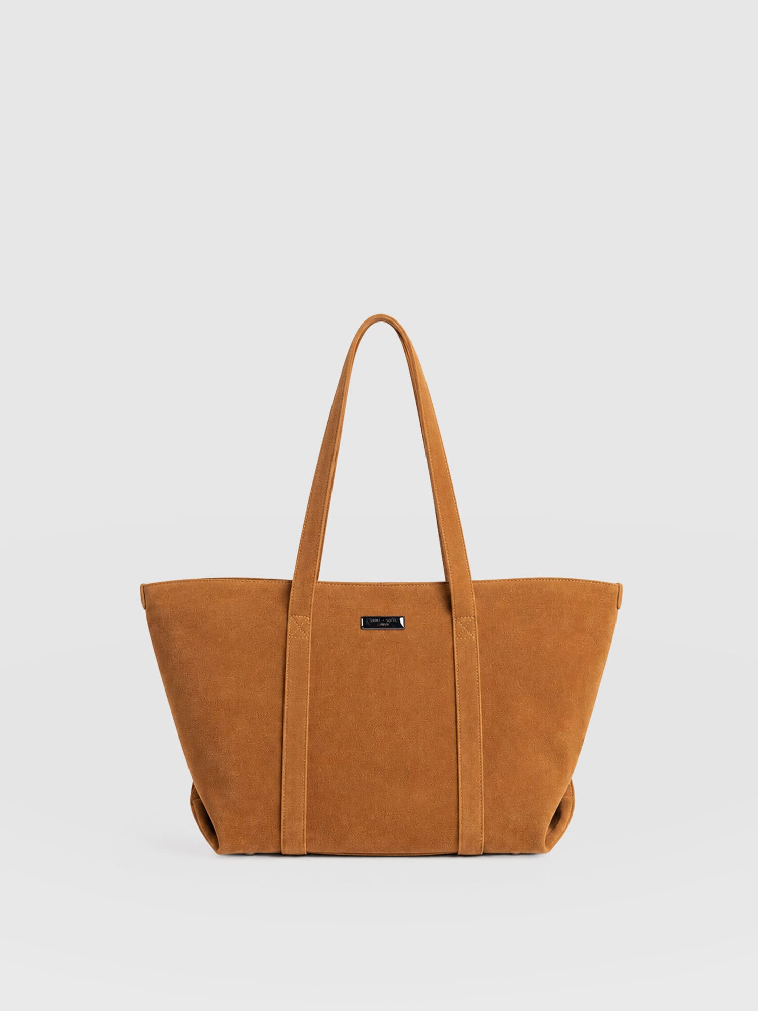 Kara Shopper Bag - Tan Suede