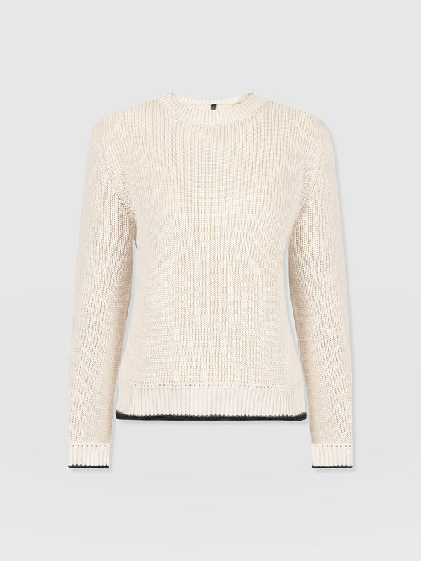 Remy Crop Sweater - Cream