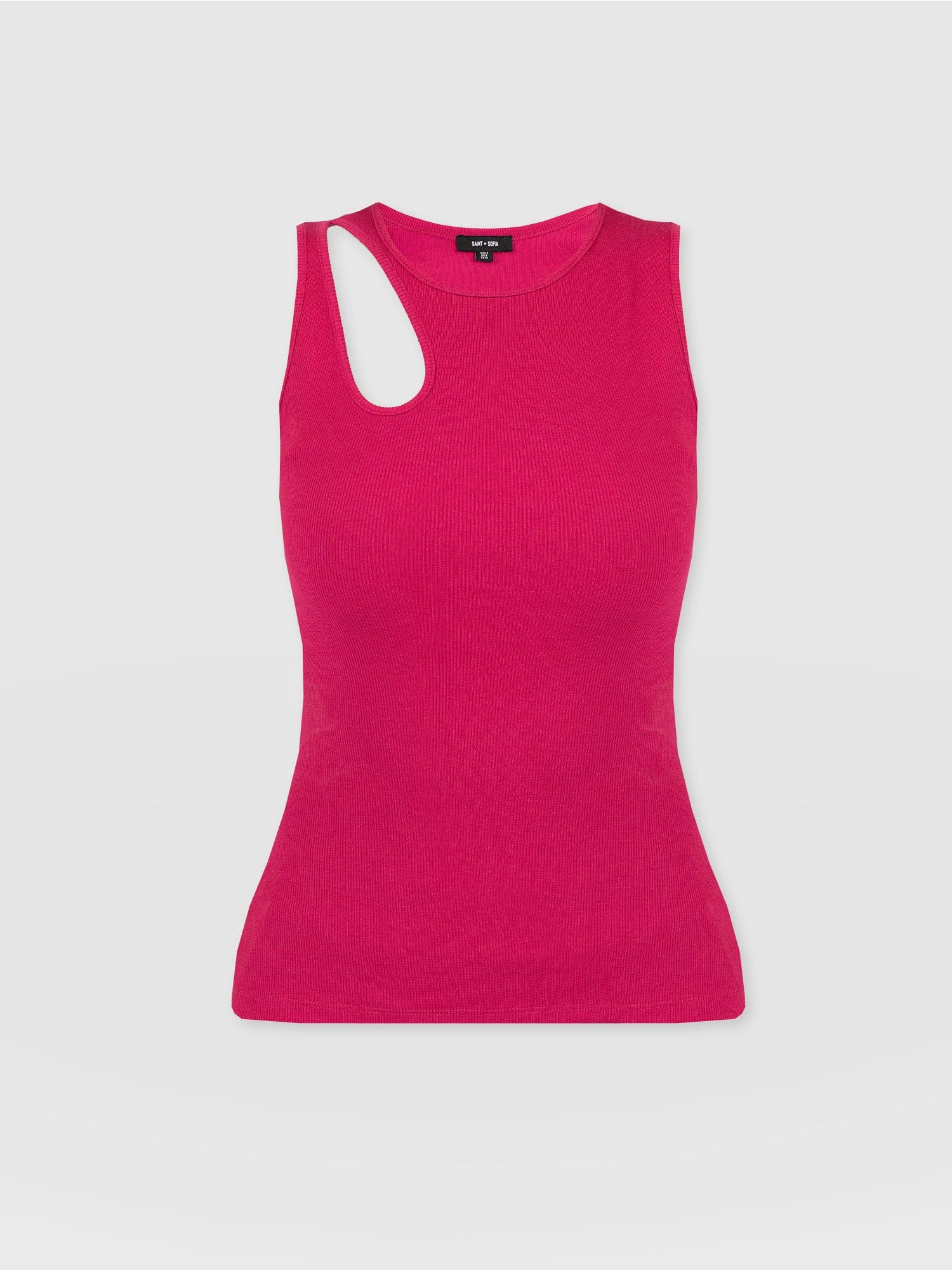 Axel Cut Out Vest - Fuchsia Pink