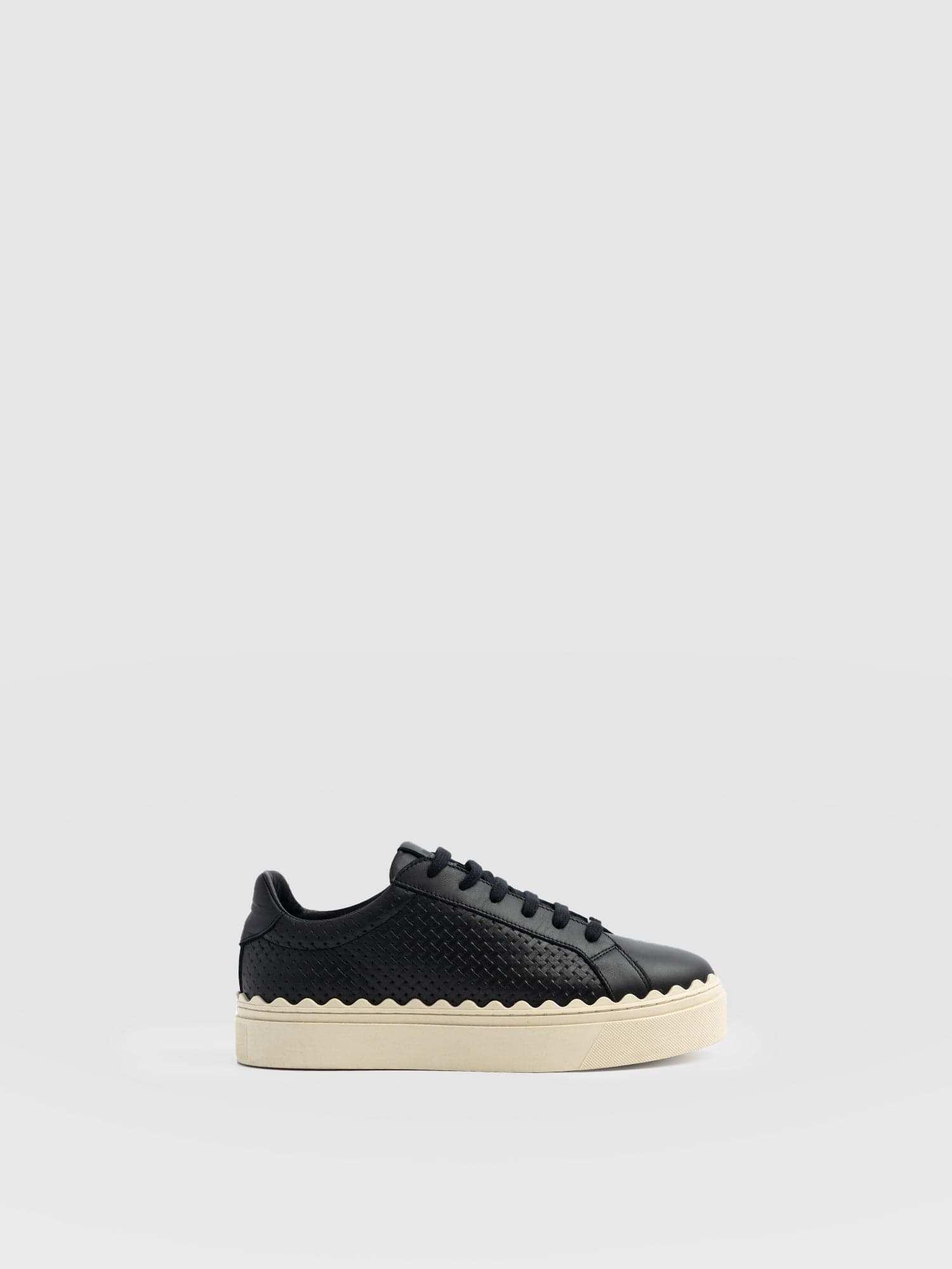 Brook Scallop Sneaker - Black