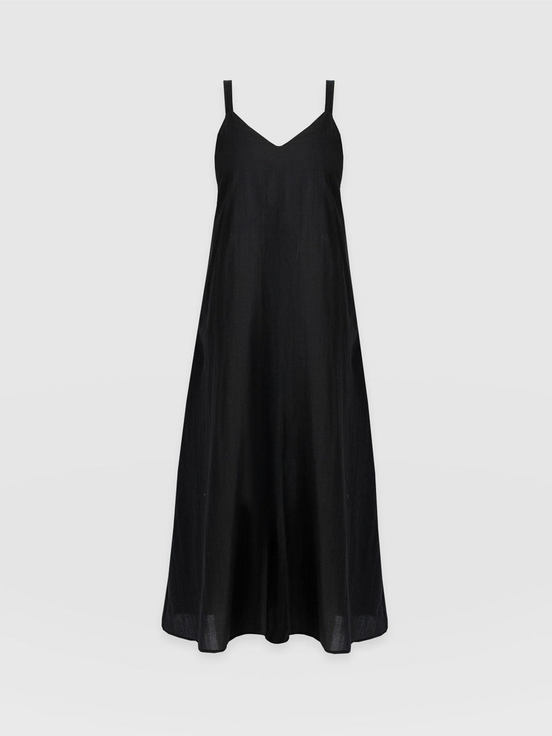 Candice A-Line Dress - Black