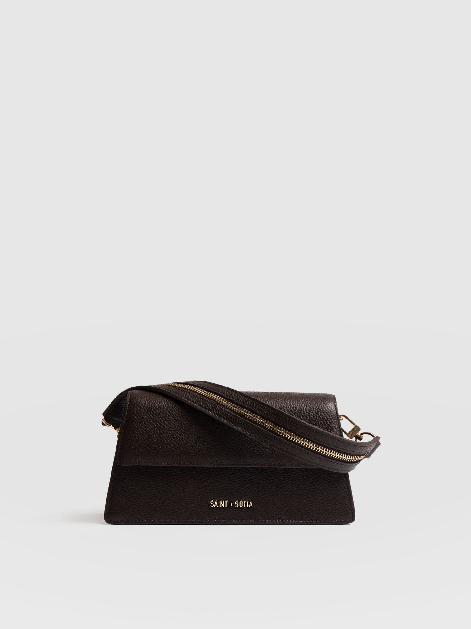 Lennox Half Flap Bag - Chocolate