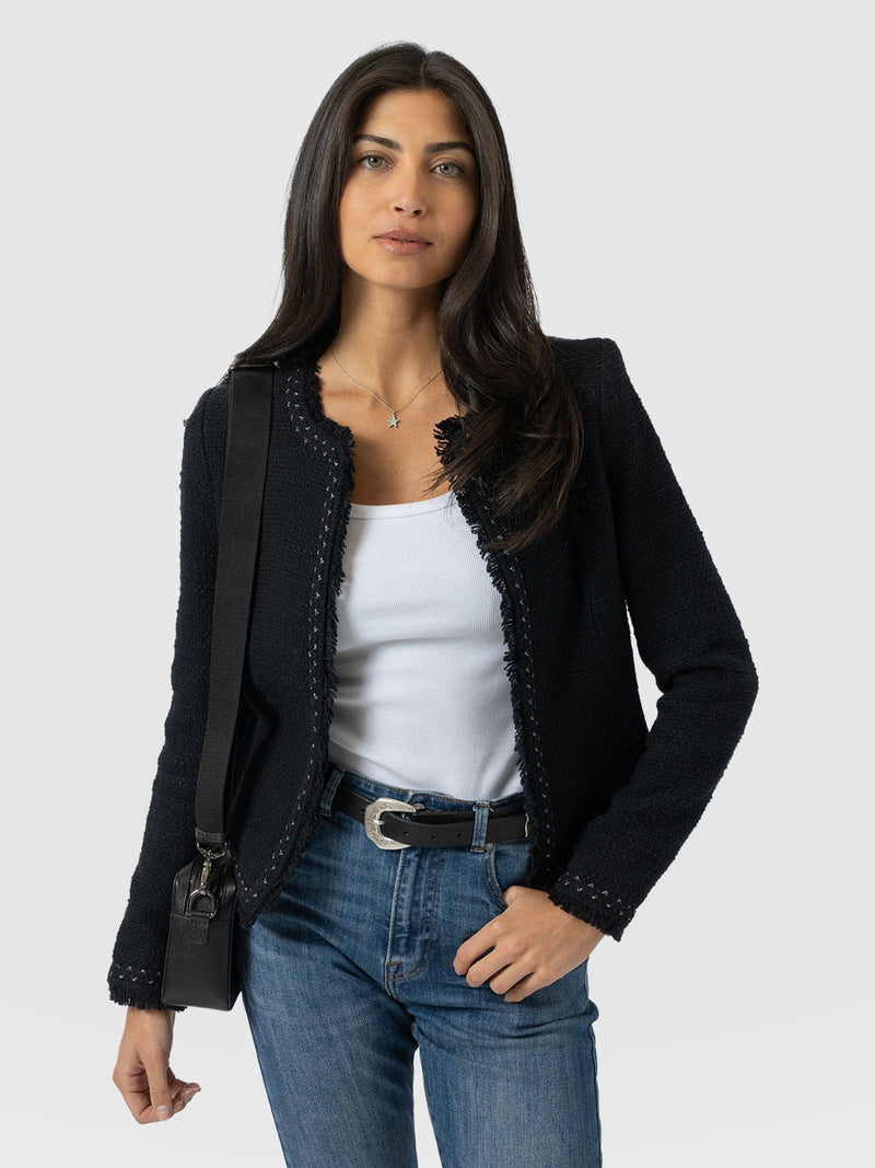 Rayner Jacket - Black Bouclé