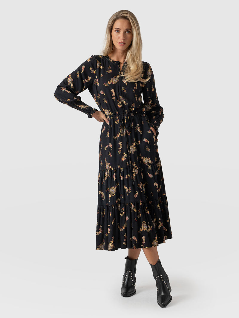 Olivia Zip Up Dress - Highland Paisley