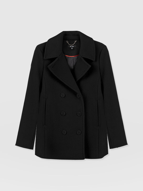 Quinn Pea Coat - Black