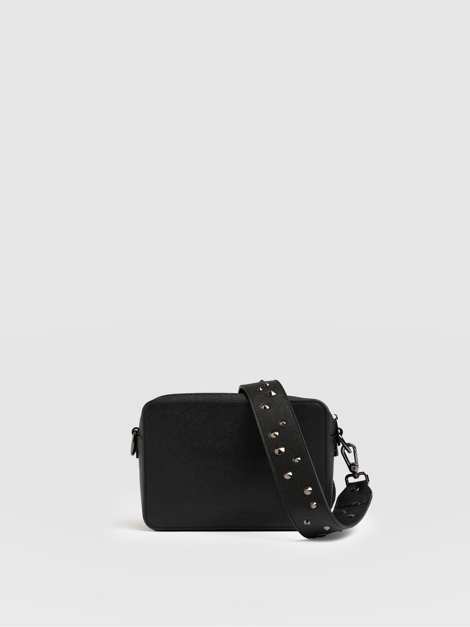 Cross Body Bag - Black Studded