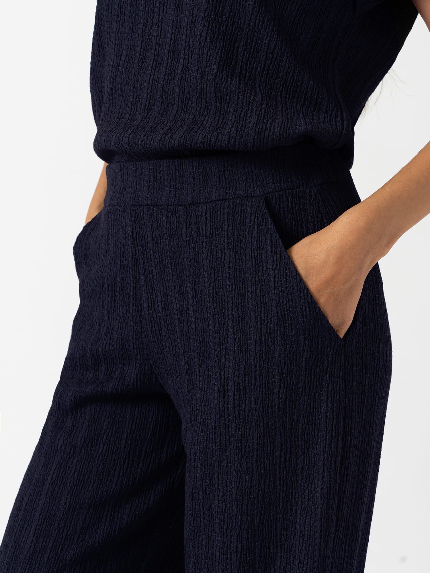 Victory Straight Leg Pant - Navy Textured