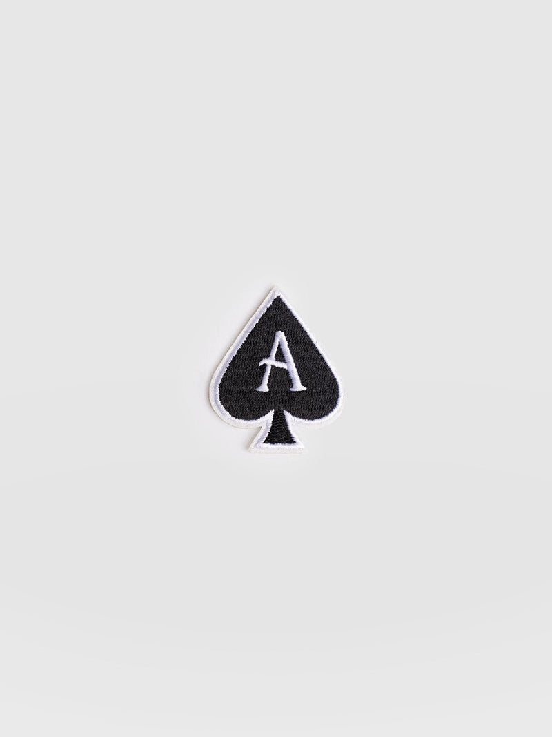 Ace Sticker Badge - Black - Women's Accessories | Saint + Sofia® USA