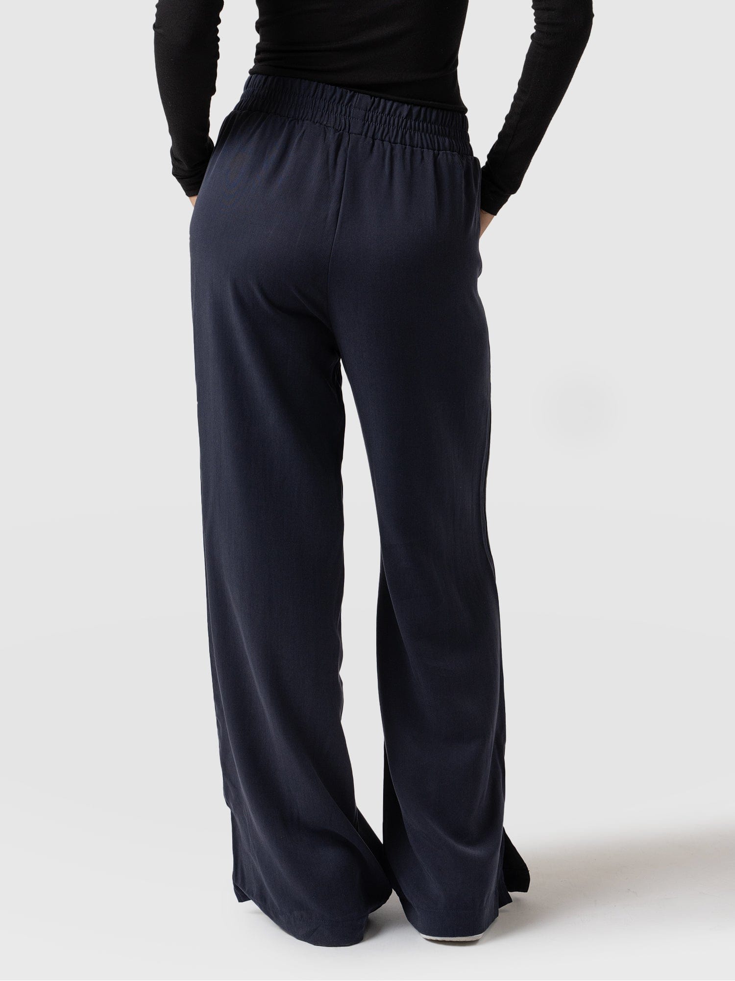 Adaline Wide Leg Pant Navy - Women's Pants | Saint + Sofia® USA