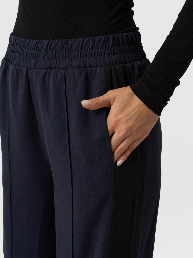 Adaline Wide Leg Pant Navy - Women's Pants | Saint + Sofia® USA