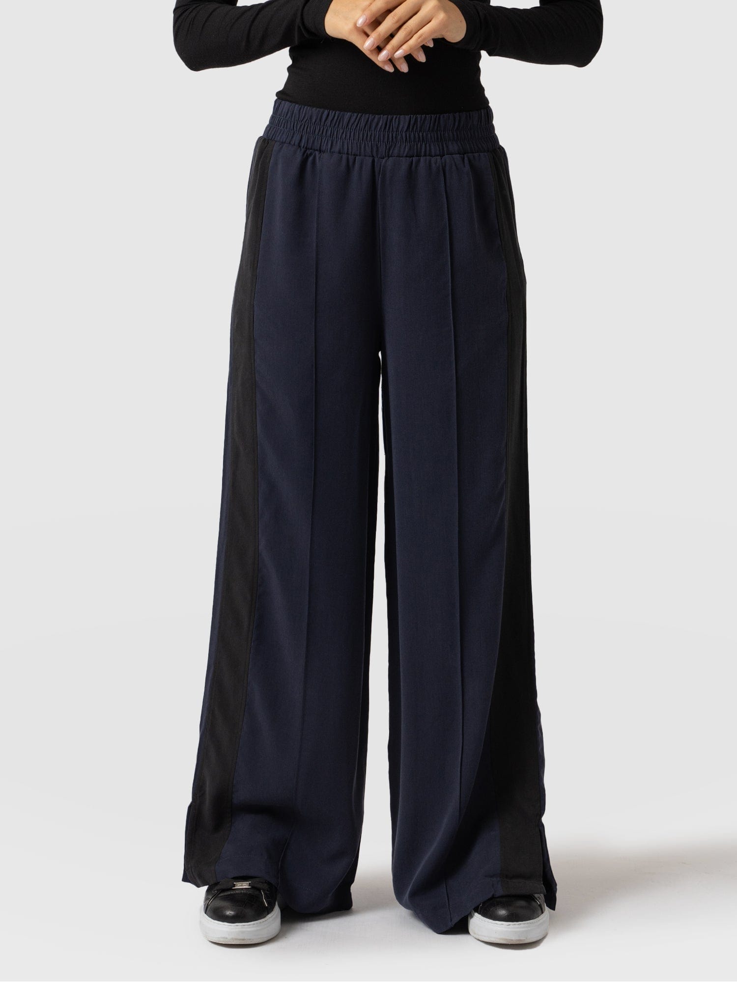 Adaline Wide Leg Pant Navy - Women's Pants | Saint + Sofia® USA