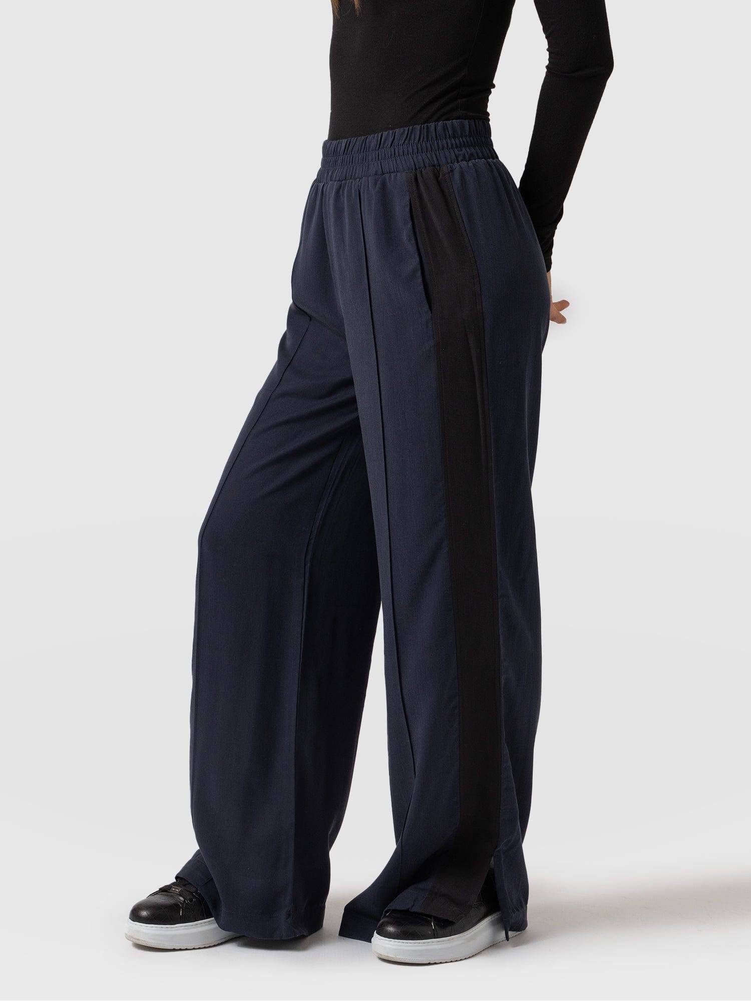 Adaline Wide Leg Pant Navy - Women's Pants | Saint + Sofia® USA