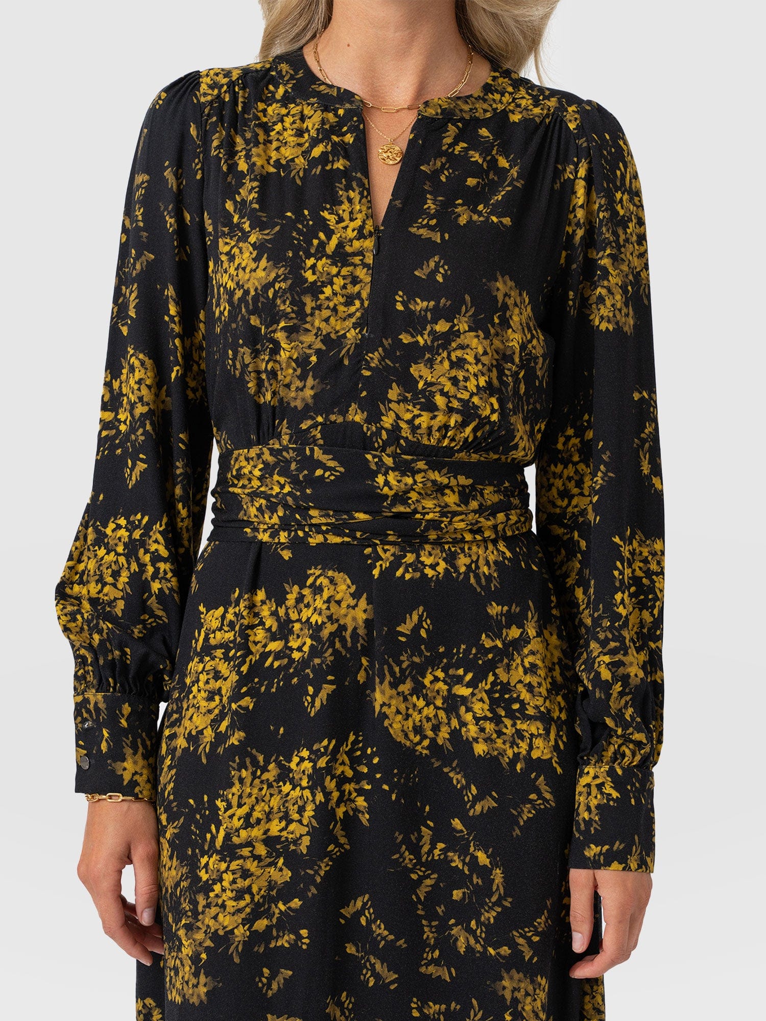 Adaline Zip Up Dress - Yellow Mimosa - Women's Dresses | Saint + Sofia® USA