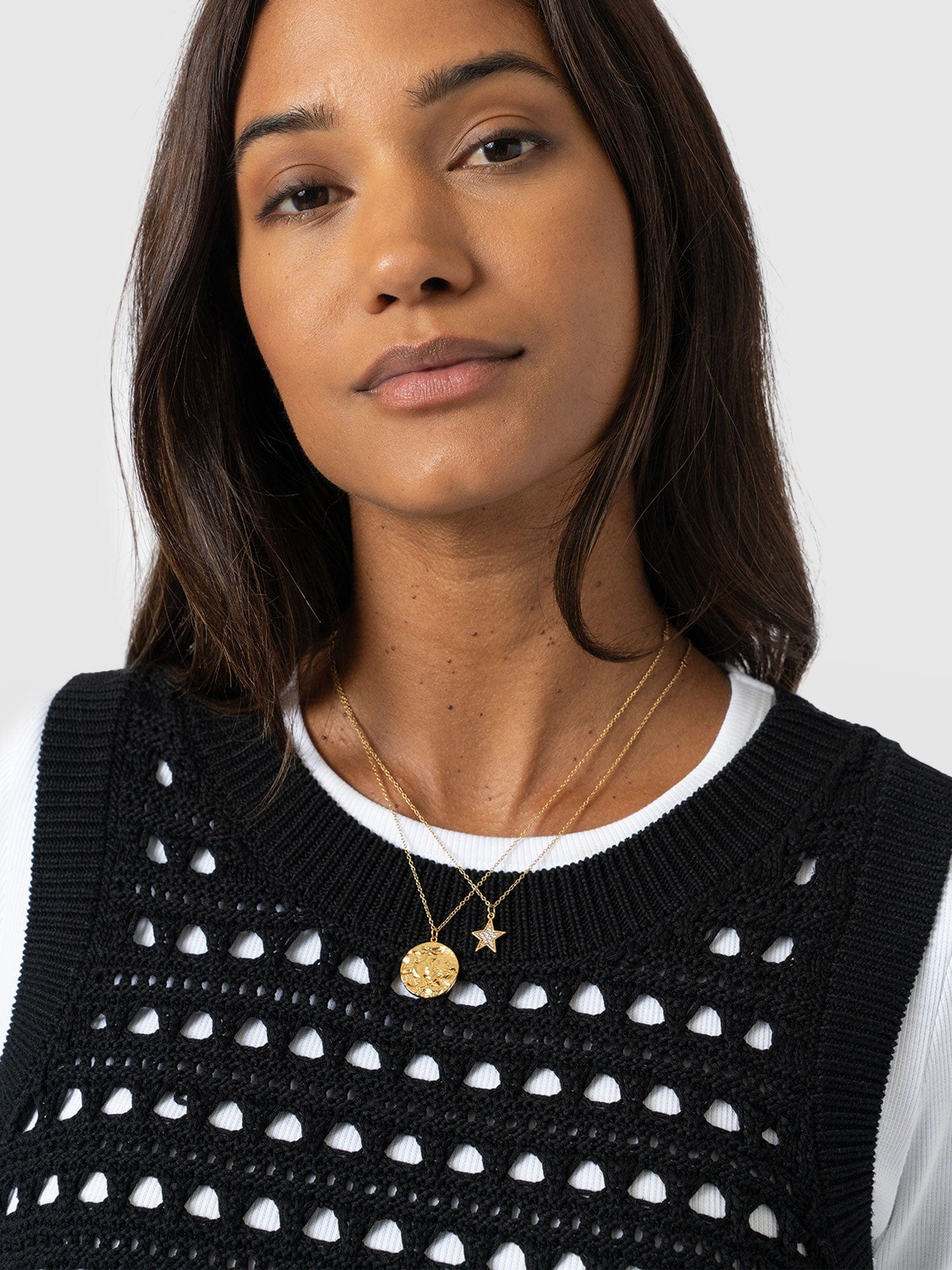 Adler Sleeveless Knit Black - Women's Vests | Saint + Sofia® US