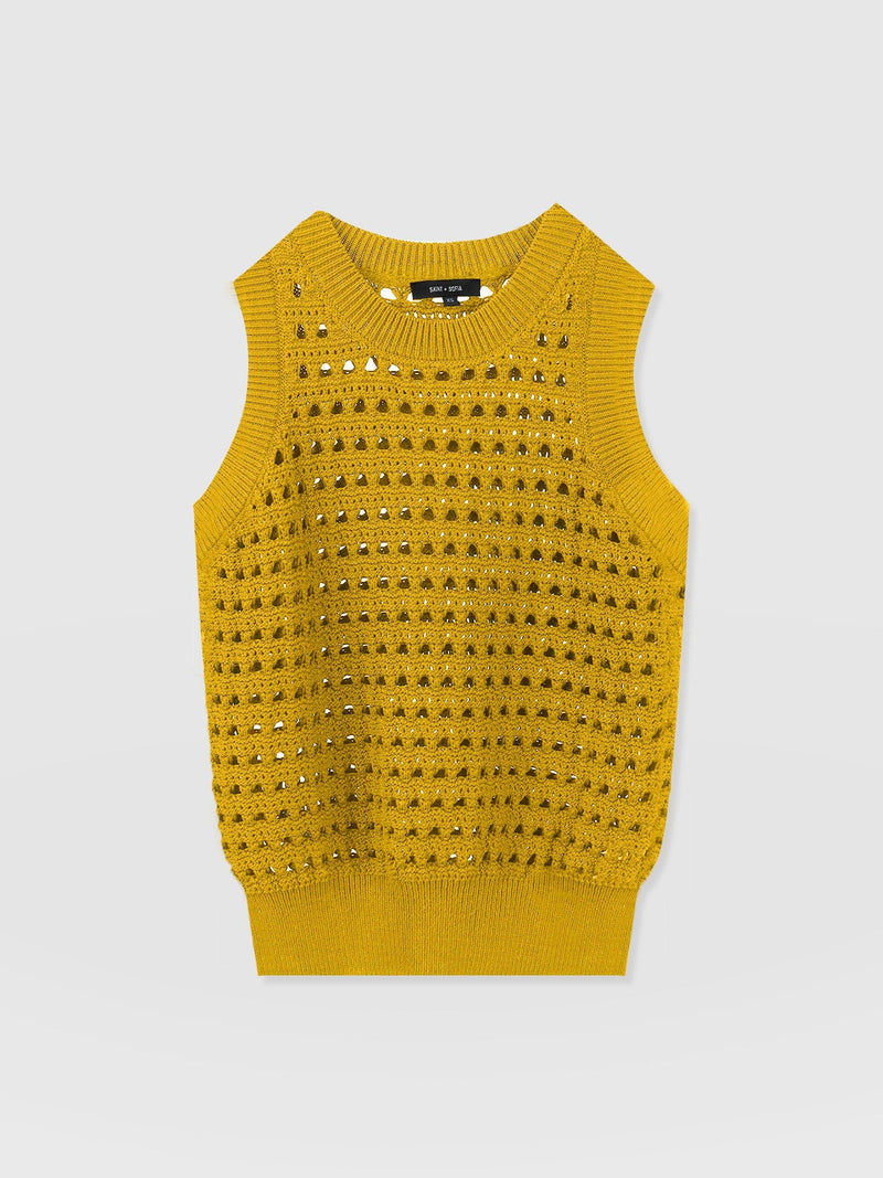 Adler Sleeveless Knit - Mustard