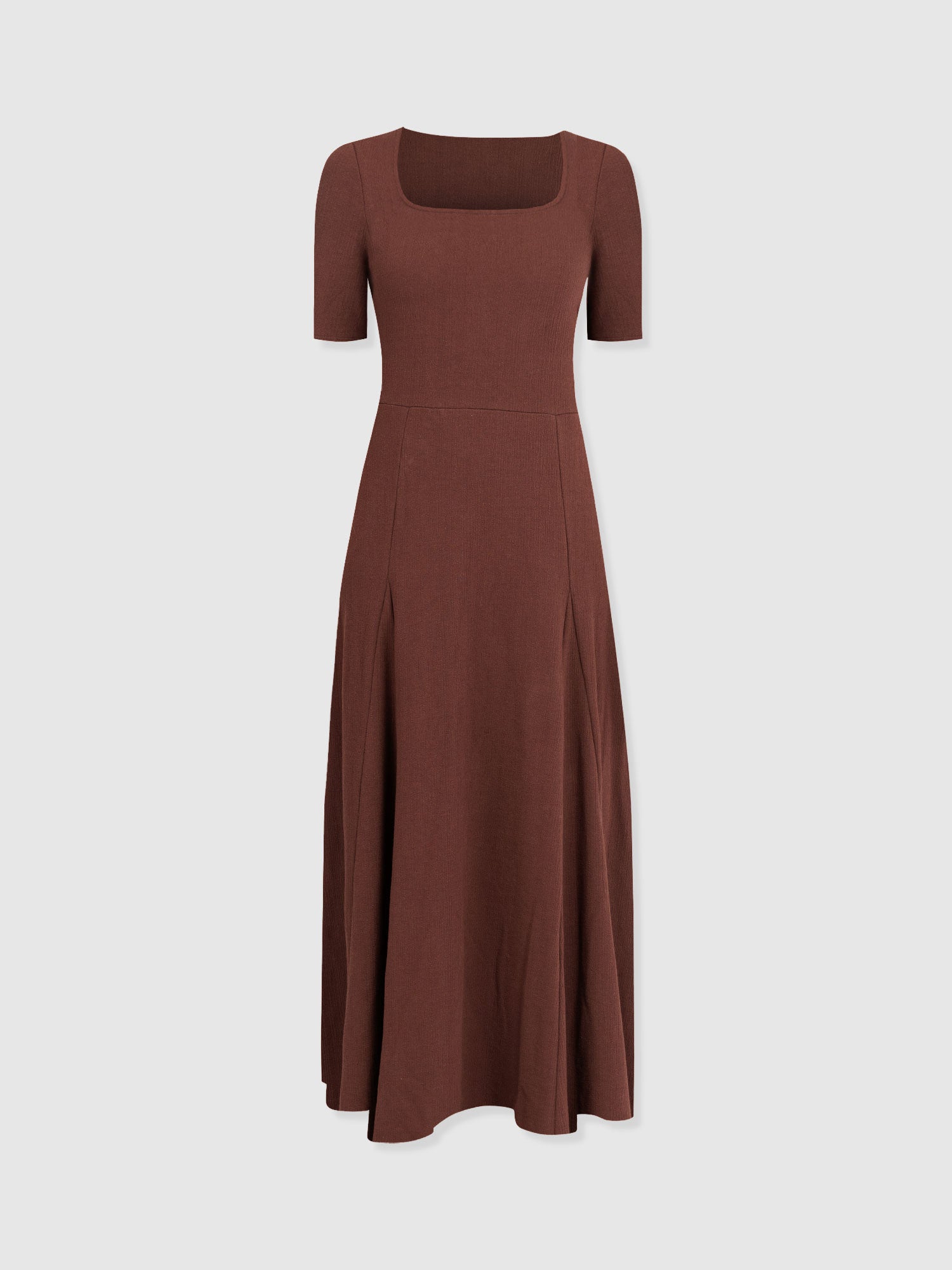 Akia Short Sleeve Dress - Maroon Textured - Women's Dresses | Saint + Sofia® USA
