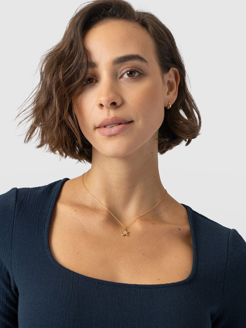 Akia Short Sleeve Dress - Navy Textured - Women's Dresses | Saint + Sofia® USA