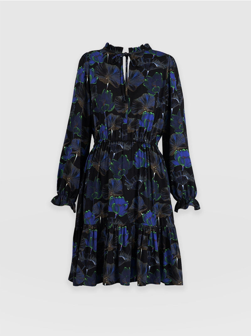 Alara Mini Dress Blue Flora - Women's Dresses | Saint + Sofia® USA