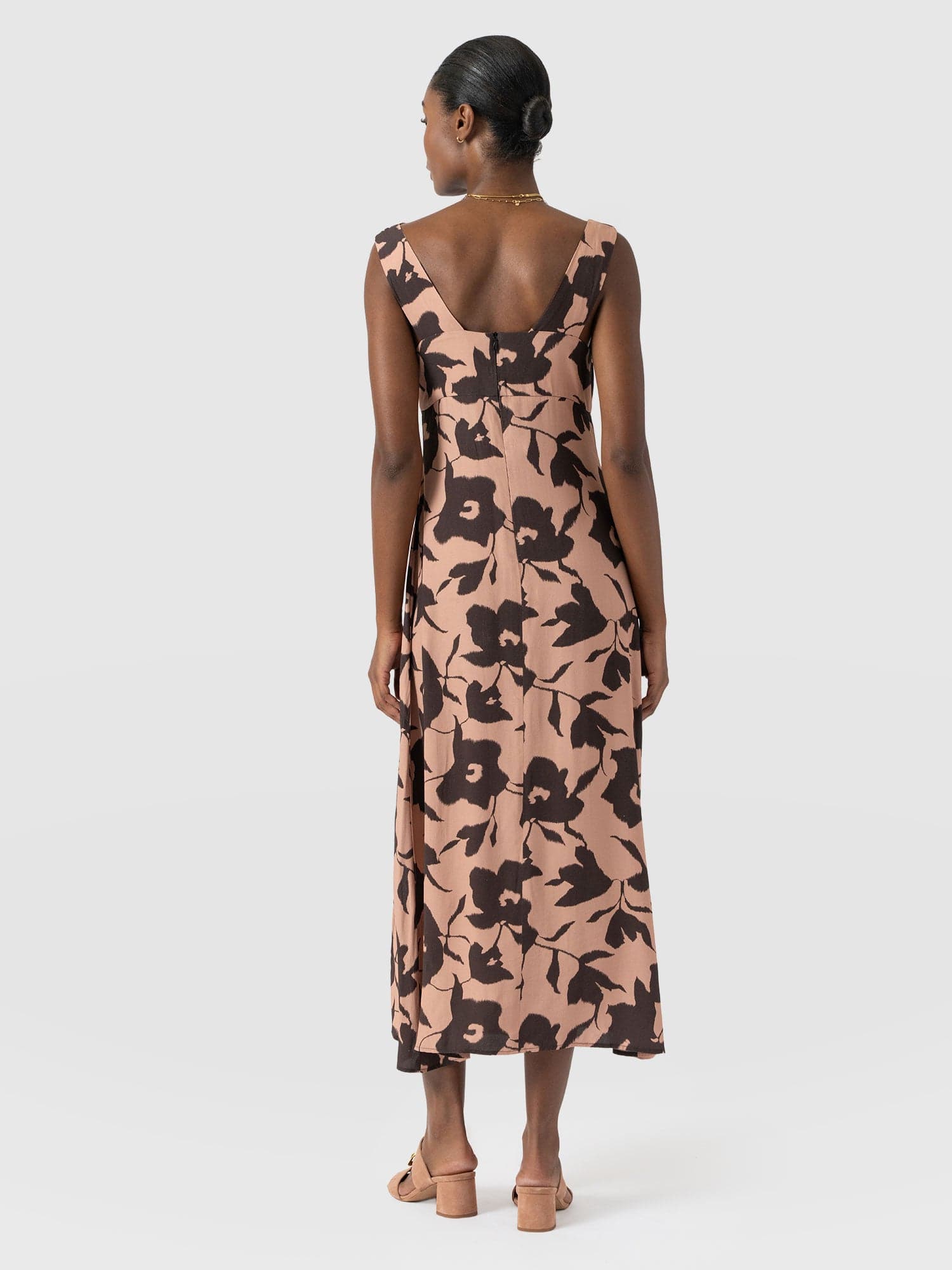 Alexis Dress - Brown Floral - Women's Dresses | Saint + Sofia® USA