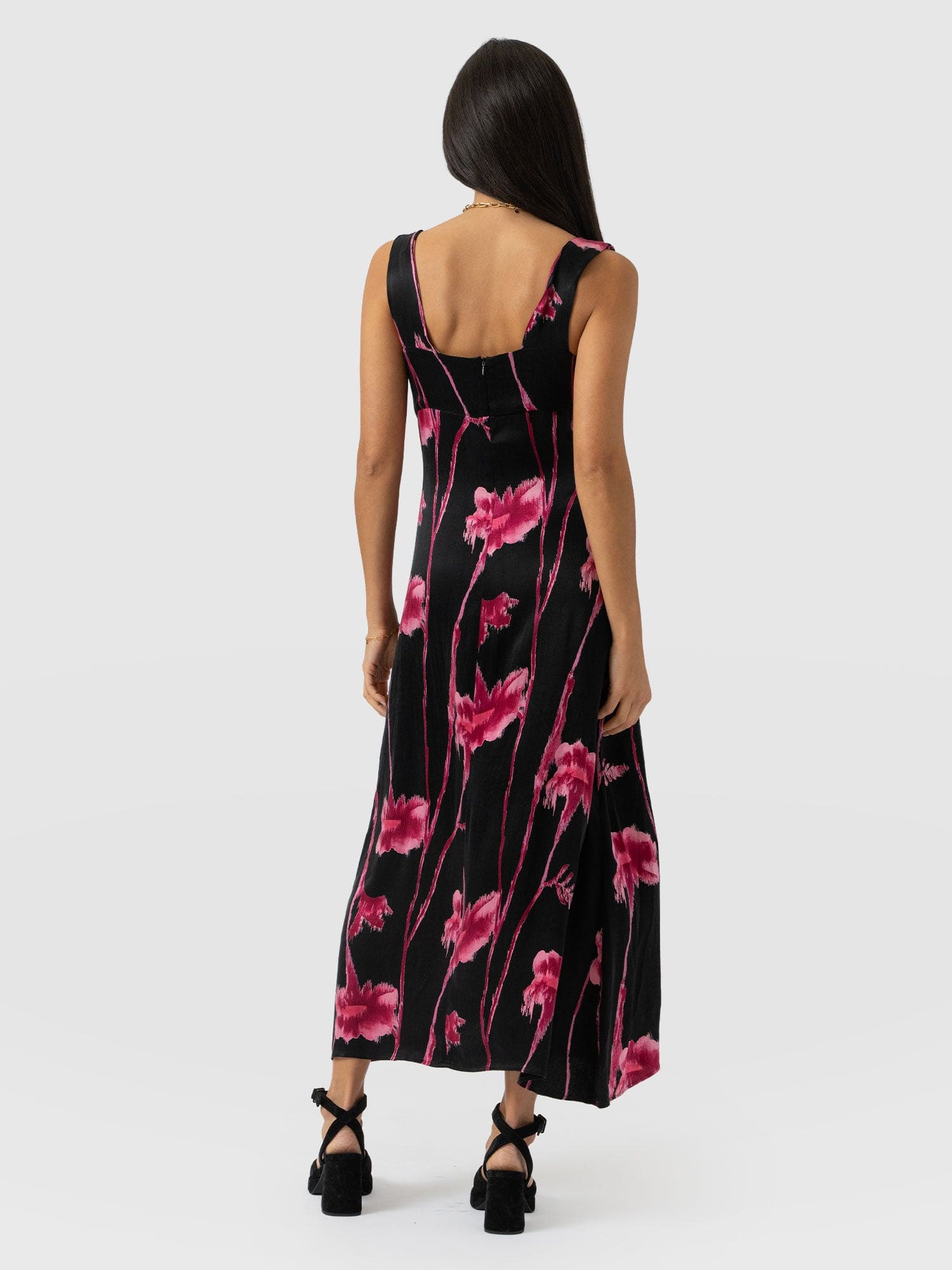 Alexis Dress - Pink Stem Floral - Women's Dresses | Saint + Sofia® USA
