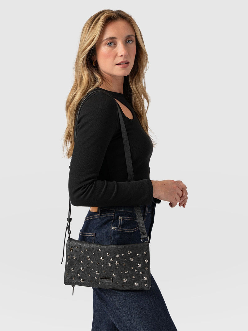 Alexis Studded Clutch Black - Women's Bags | Saint + Sofia® US