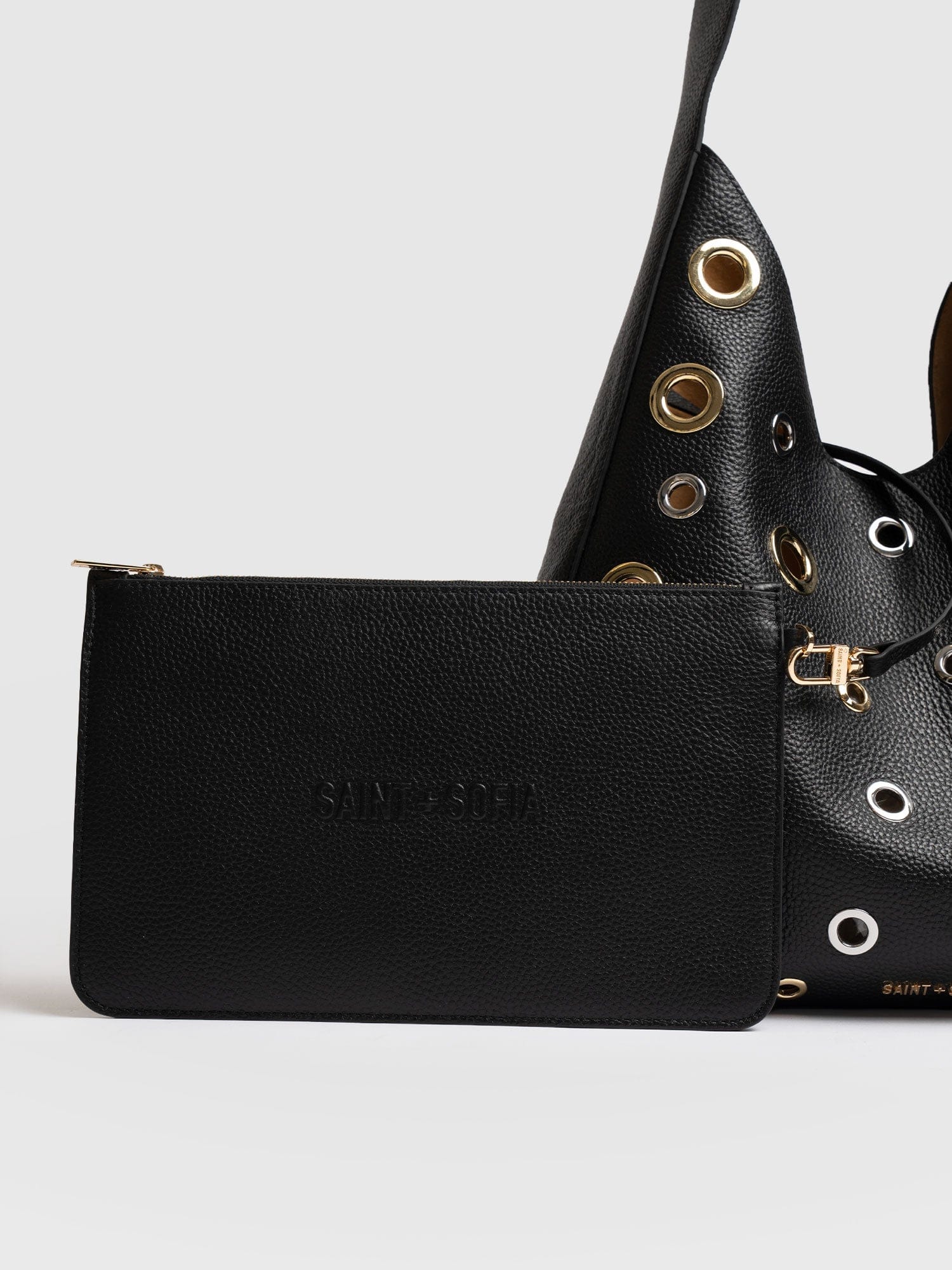 Allana Eyelet Bag - Black - Women's Handbags | Saint + Sofia® USA