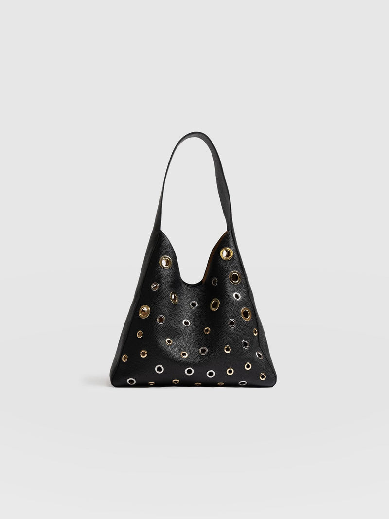 Allana Eyelet Bag - Black - Women's Handbags | Saint + Sofia® USA