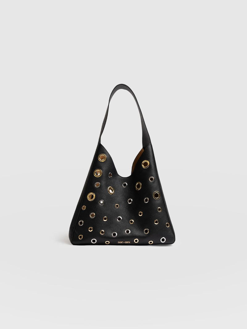 Allana Eyelet Bag - Black - Women's Handbags | Saint + Sofia® USA