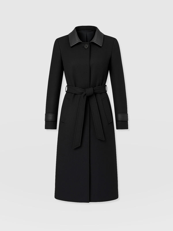 Allegra Coat - Black - Women's Outerwears | Saint + Sofia® USA