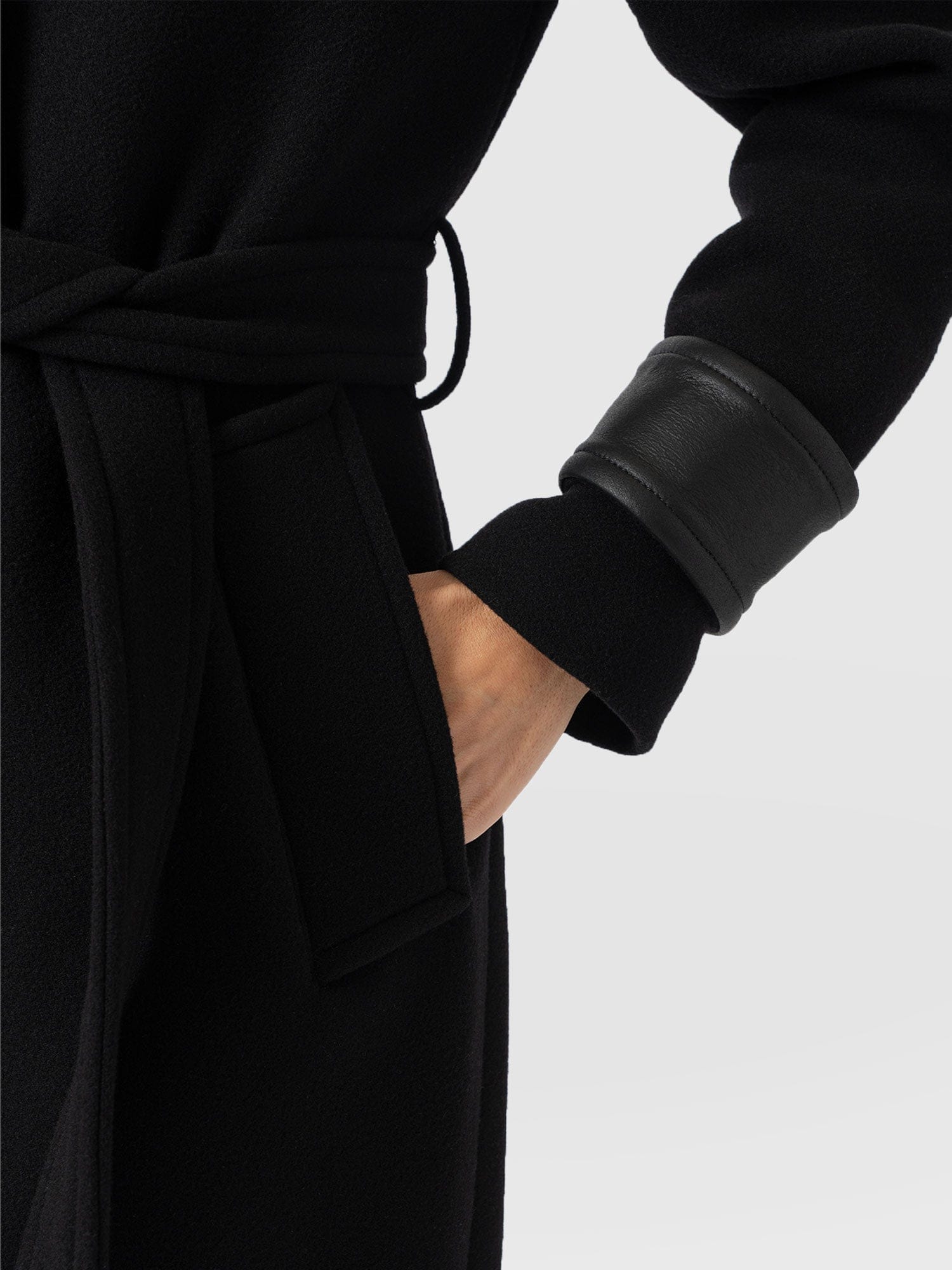 Allegra Coat - Black - Women's Outerwears | Saint + Sofia® USA