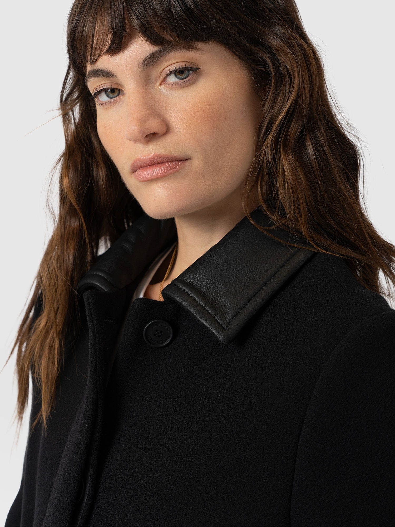 Allegra Coat - Black - Women's Outerwears | Saint + Sofia® USA