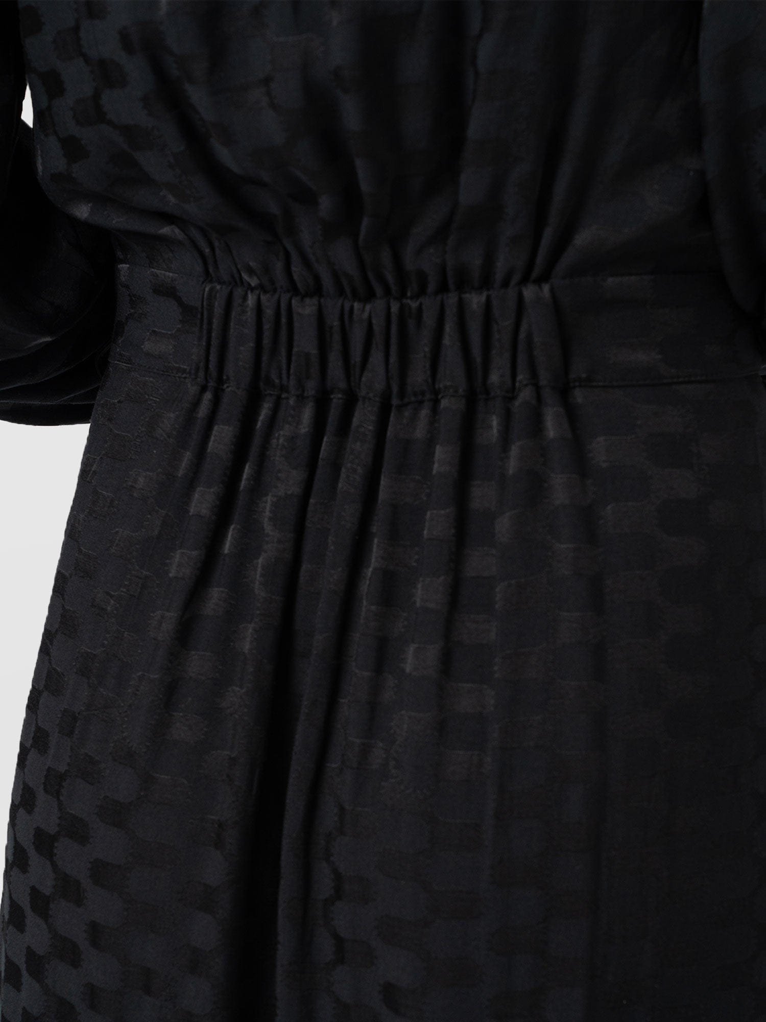 Allegra V Neck Dress - Black Jacquard - Women's Dresses | Saint + Sofia® USA