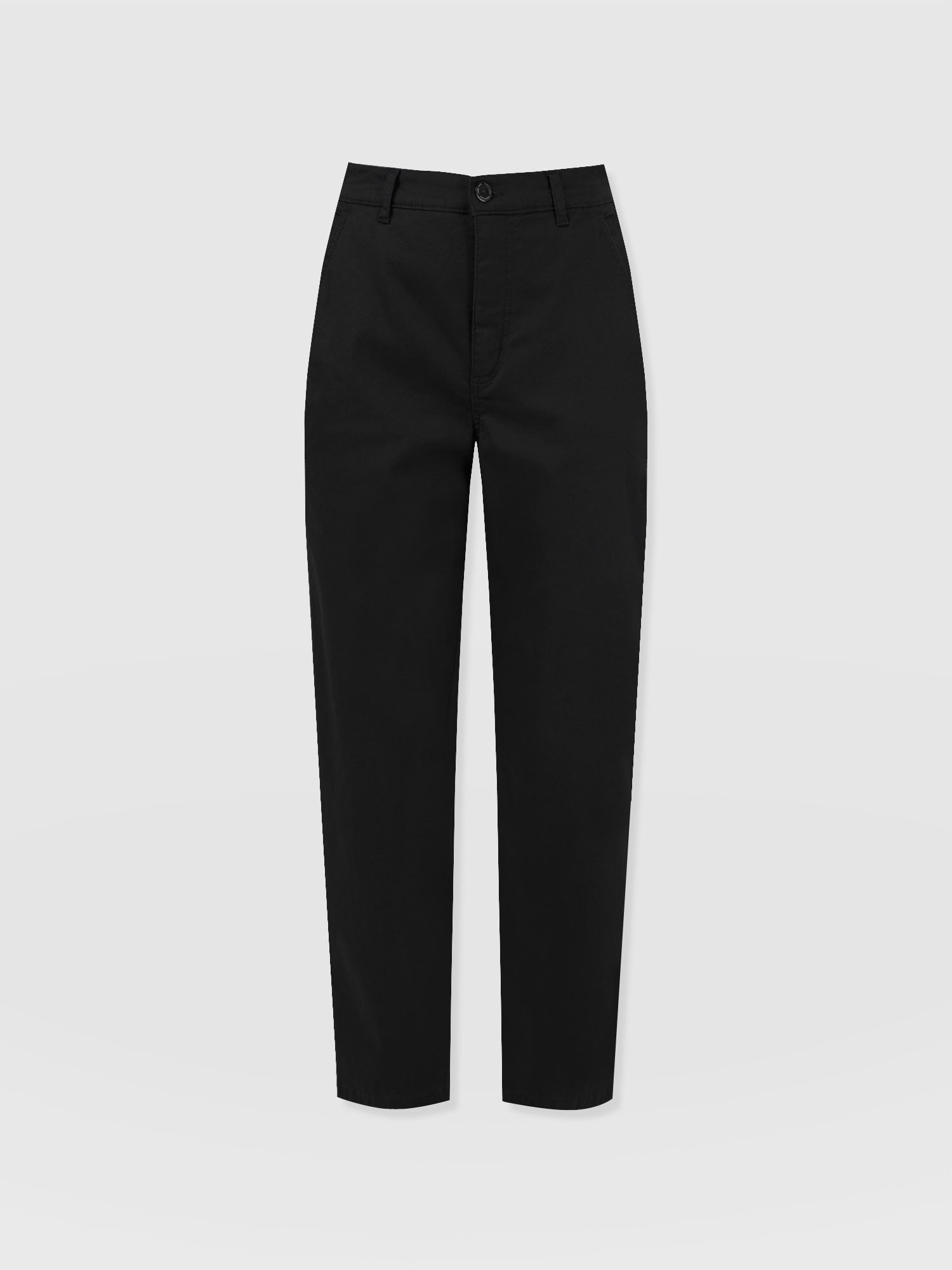 Alma Barrel Leg Chino Black - Women's Pants | Saint + Sofia® US